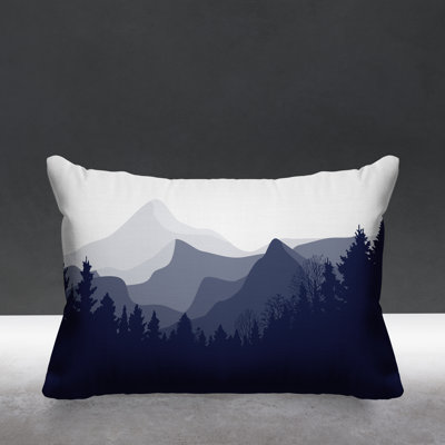 Andor Mountain Range Cabin Indoor/Outdoor Throw Pillow