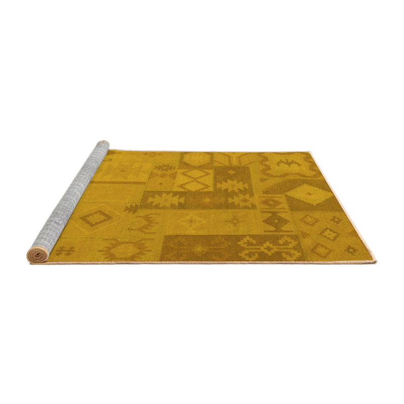Hedaya Performance Patchwork Indoor Rug, Square 3'