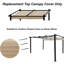 Couvercle de remplacement kaki pour pergola 13 x 10 pi - protégé, imperméable, facile à assembler, tissu, processus d'installation simple