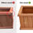 Barros Solid Cedar Rectangular Planter Box with Drainage Holes-2088857657-2102627043