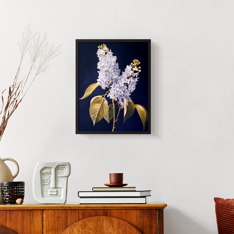 Série FLORAL CLxxviii - reproduction encadrée de qualité supérieure - prête à être accrochée - aucun clou requis