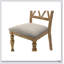 Ensemble de 2 chaises de salle à manger en chêne naturel antique