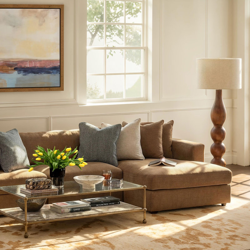 Lumira Floor Lamp Brown