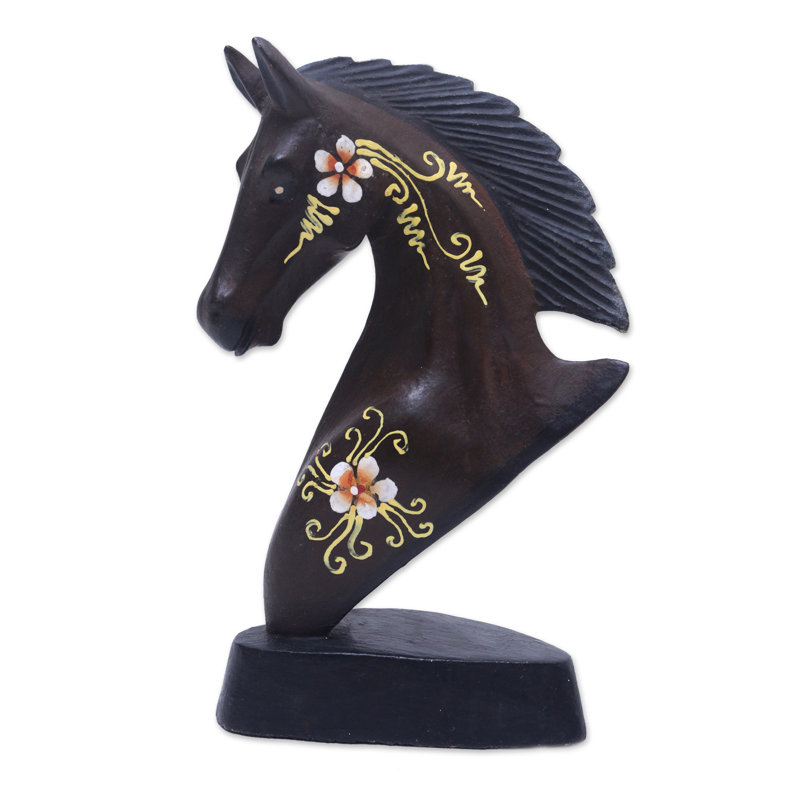  Handmade Knight Horse Wood Figurine