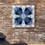 «Indigo Kaleidoscope IV», impression sur toile tendue-1142862347