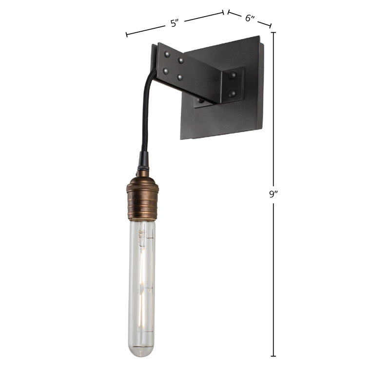 Applique murale en métal pistolet Stuyvesant 1 LT Kalco