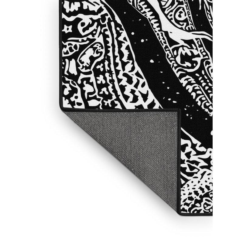 Tapis gris doux et moelleux d'inspiration mondiale Day Of The Dead Parade, 2 x 3
