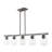 Zari 5 - Light Steel Dimmable Kitchen Island Square / Rectangle Chandelier-338262098
