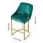 Upholstered Counter Stool with Metal Frame-507288713
