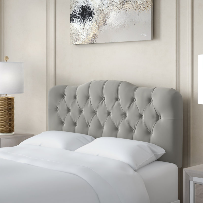 Calondra Upholstered Headboard, Queen, Shantung Aztec Gold