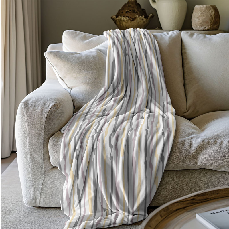 Couverture sherpa de qualité supérieure pastel clair 1 pièce, Grand lit