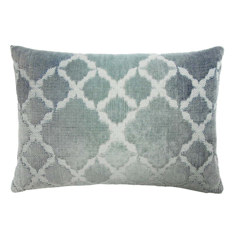 Trellis Lumbar Pillow Cover & Insert, Storm