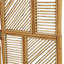 Paravent cloison pliable articulé à 3 panneaux en bois brun