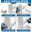 4 po x 4 po x 3 po PVC WV Wye Street Reduction S x H x H, drain en PVC blanc, raccord d'évacuation et d'évacuation, (paquet de 10)