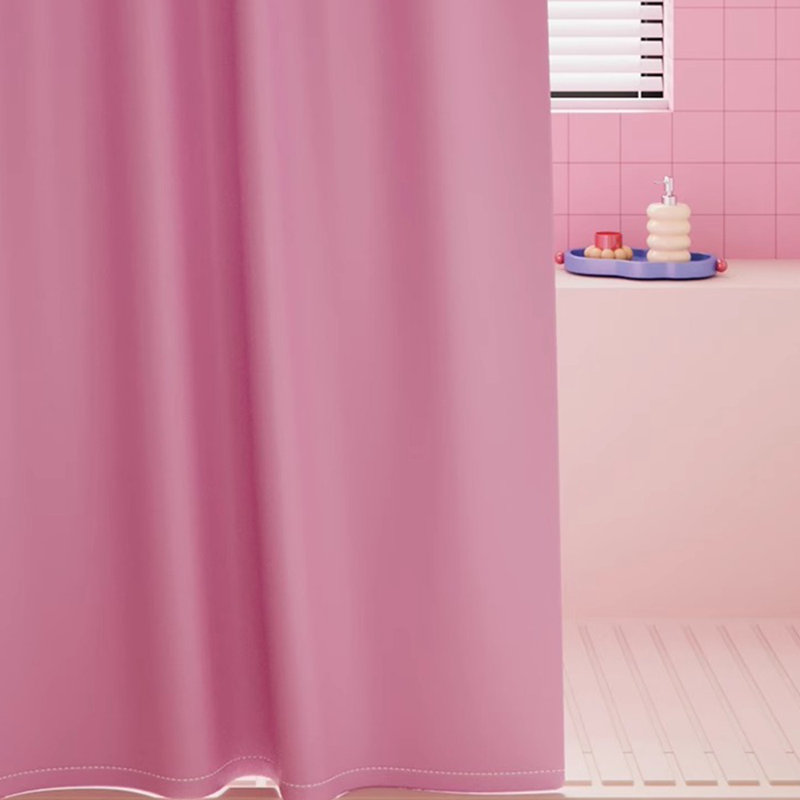 Rideau de douche en polyester, Rose
