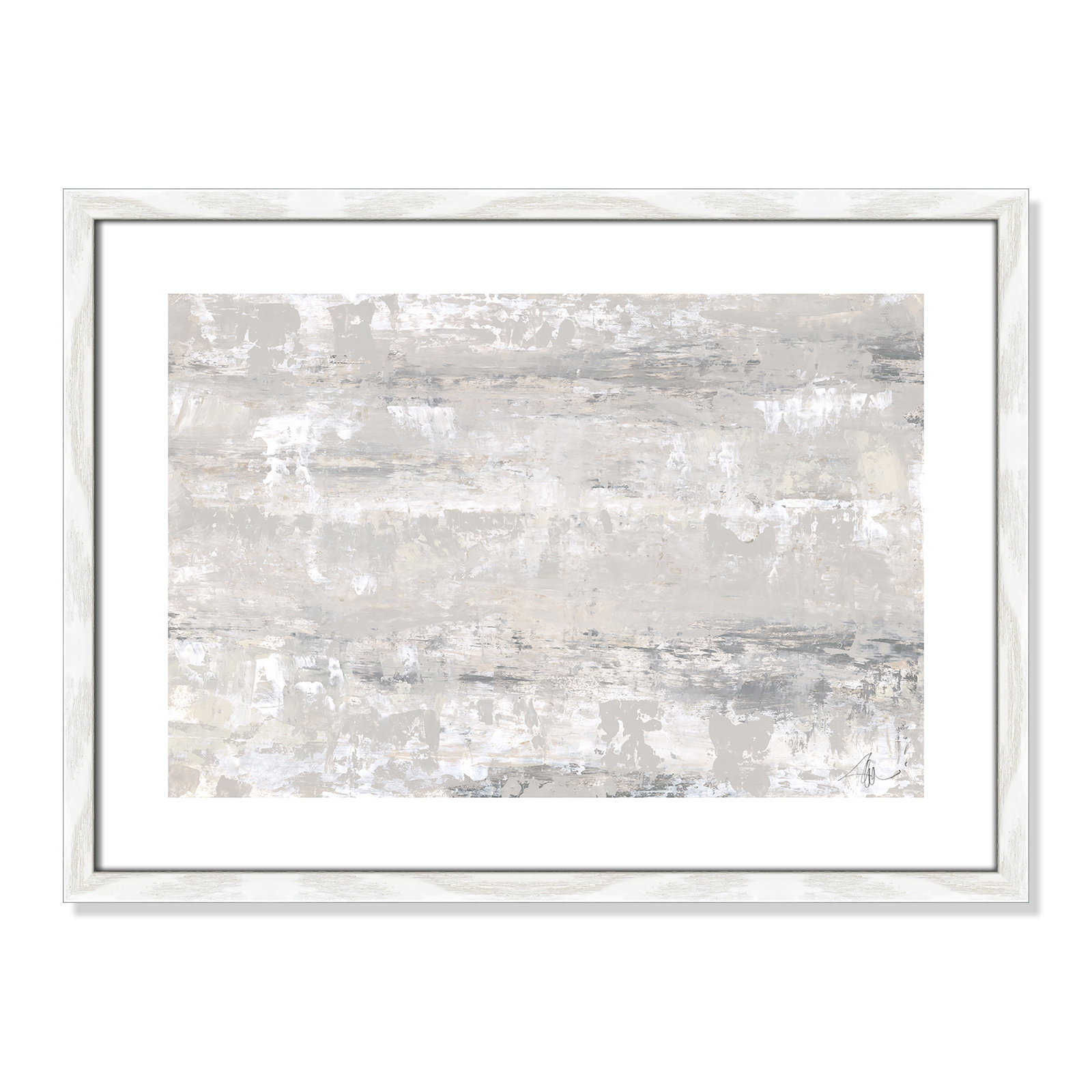 Desert Winds by Filippo Ioco - Print, White Wood Framed Paper, 17" H x 23" W x 0.75" D