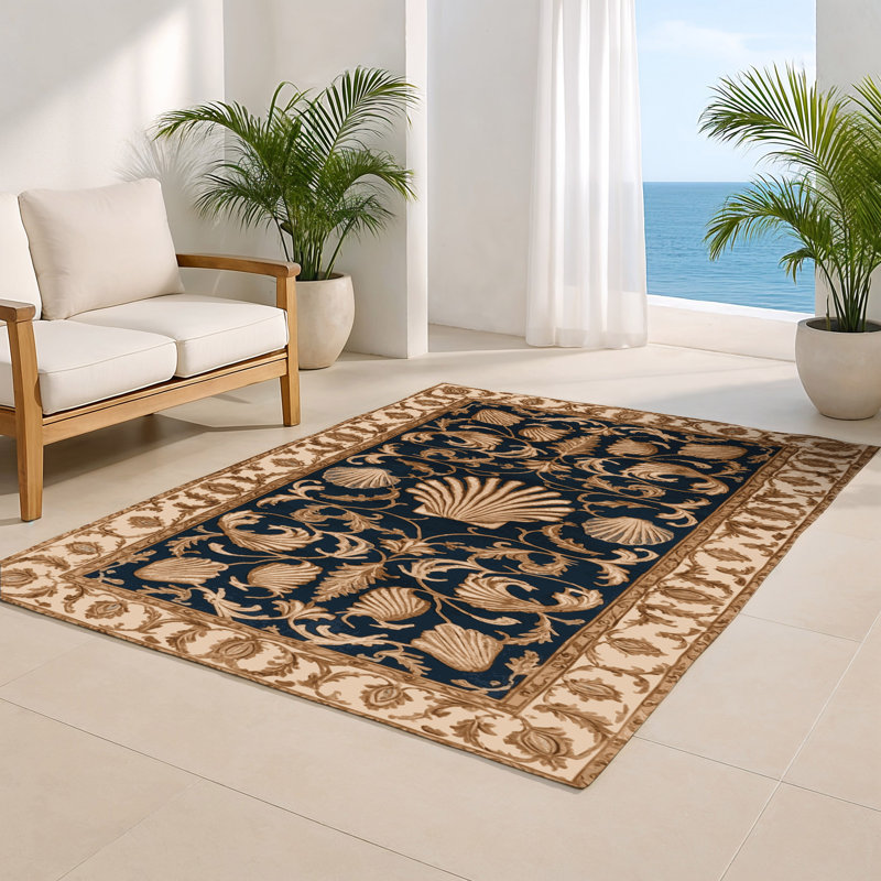 Tapis d'intérieur et d'extérieur brun français, Rectangulaire 2 pi x 3 pi