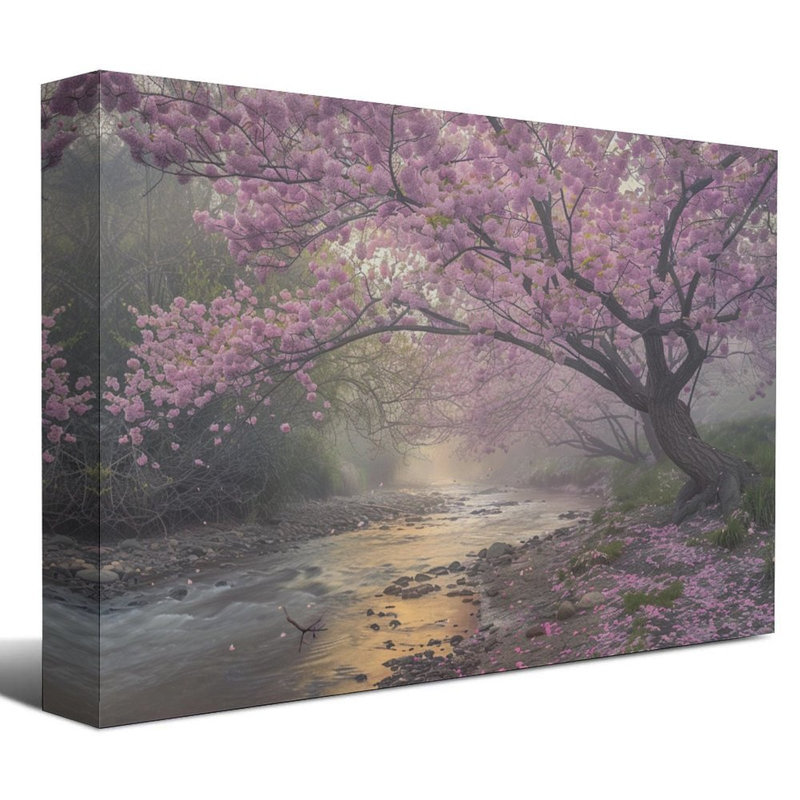 Art mural sur toile 8 "x 12" avec cadre en bois, prêt à être accroché, 08×12inch
