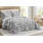 5-Piece Oversized Jacquard Matelasse Floral Damask Bedspread Set-116262350-116262345