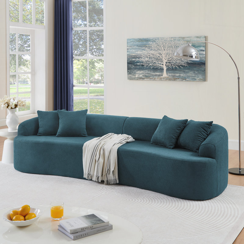 Canapé modulaire moderne pour le salon, Bleu