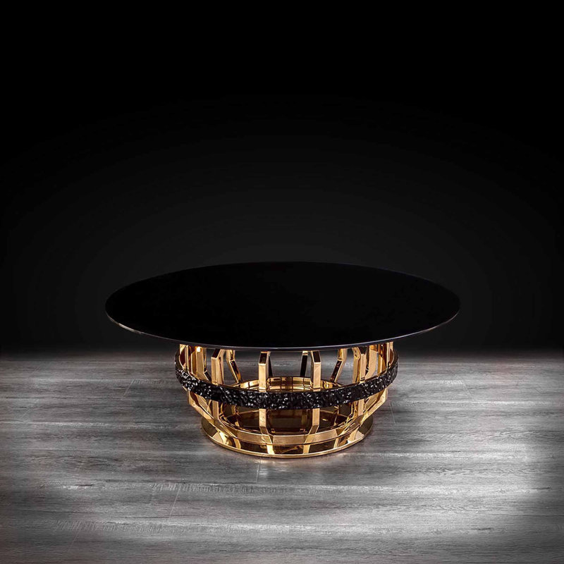 Table basse à piédestal