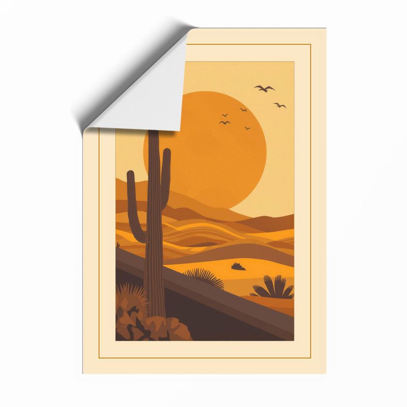 Desert Under Stars Rustic - Print, Unframed, A4 - 29.7 x 21.0 cm