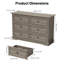 Commode double 6 tiroirs l 47,2 po Valera-124236163
