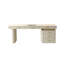 Bureau rectangulaire moderne en pierre frittée de style moderne minimaliste-109116130