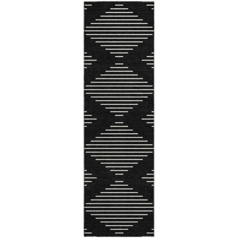 Premium Machine Washable Colmenero AMF1016 Geometric Rug, Runner 2'3" x 7'6"
