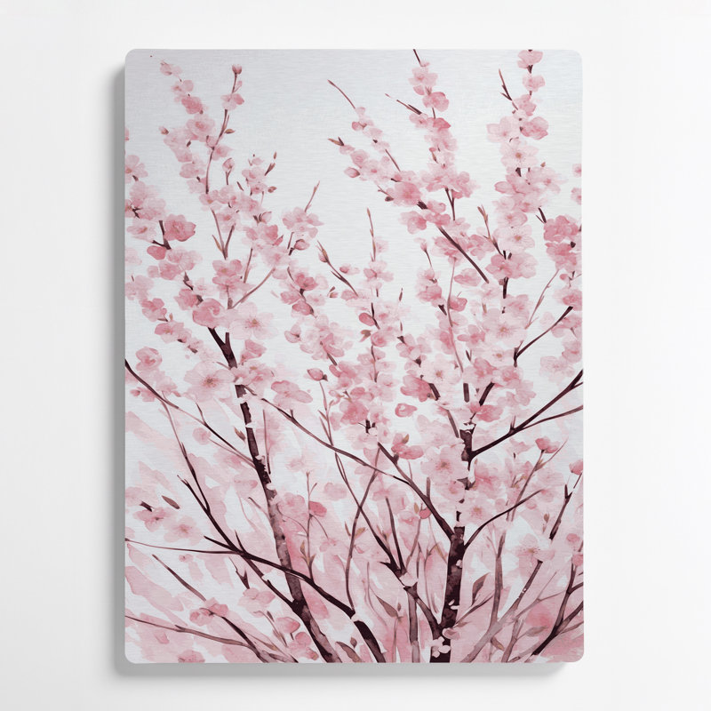 Watercolor Botanical 10 Beige Metal Wall Art, 14" H x 11" W