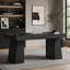 Bureau de direction 55 po, bureau d'ordinateur moderne avec double base trapézoïdale-440591125