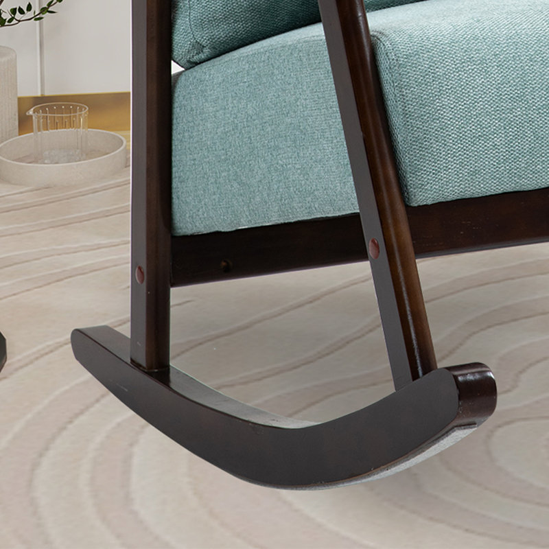Chaise berçante Ennette, Vert clair