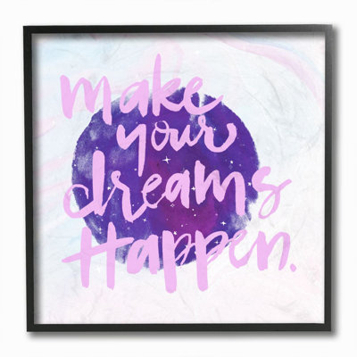 «Inspirational Dreams Happen Stars» par Jennifer Paxton Parker - impression d'art graphique