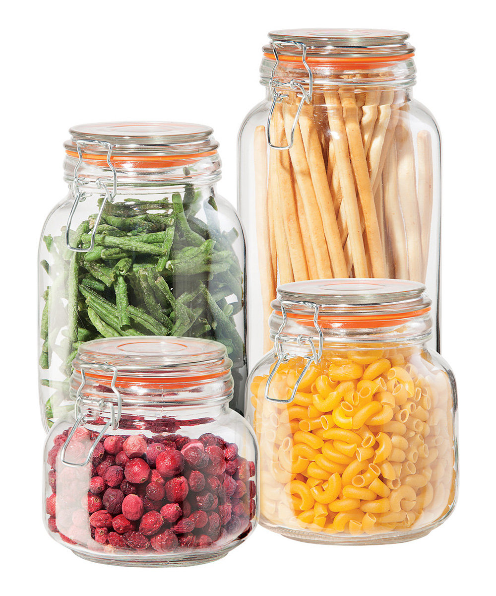 Oggi Fresh Glass 4 Container Food Storage Set 