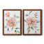 Rose Contour - ensemble de 2 peintures sur toile encadrées-1702167011-1702167010