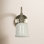 1-Light Dimmable Electroplated Nickel Armed Wall Sconce