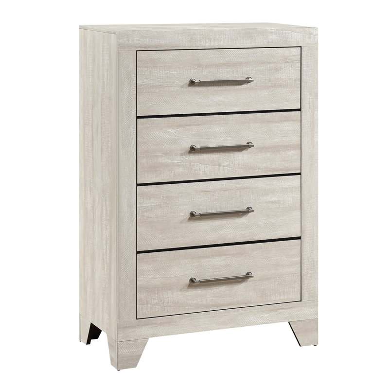 Mittal 31.5" W 4-Drawer Solid Wood Chest
