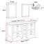 Ensemble de meuble-lavabo double 61,5 po avec miroir Eleftheria-1340843724