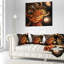 Coussin décoratif floral à fleurs fractales-30611746-30611742