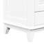 Base de meuble-lavabo 30 po sans lavabo, armoire de salle de bain avec deux portes et un tiroir, blanc
