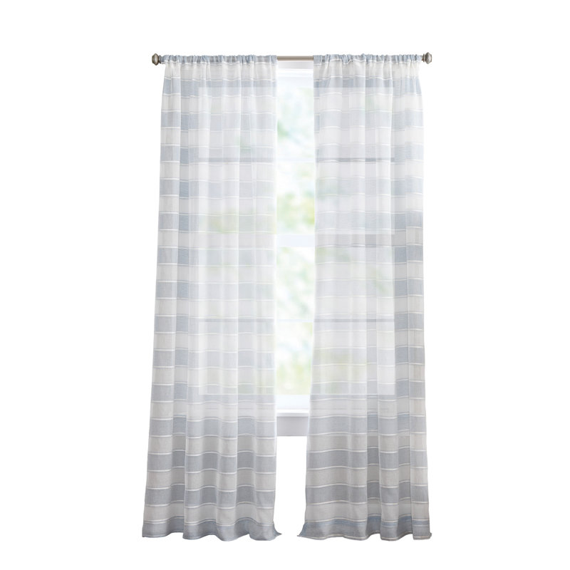 Paire de rideaux 50 x 84 Curtainworks Harbor Blue, Bleu, L 50 po x L 84 po
