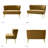 Euclid 47" Velvet 2-Seat Armless Loveseat-835275397