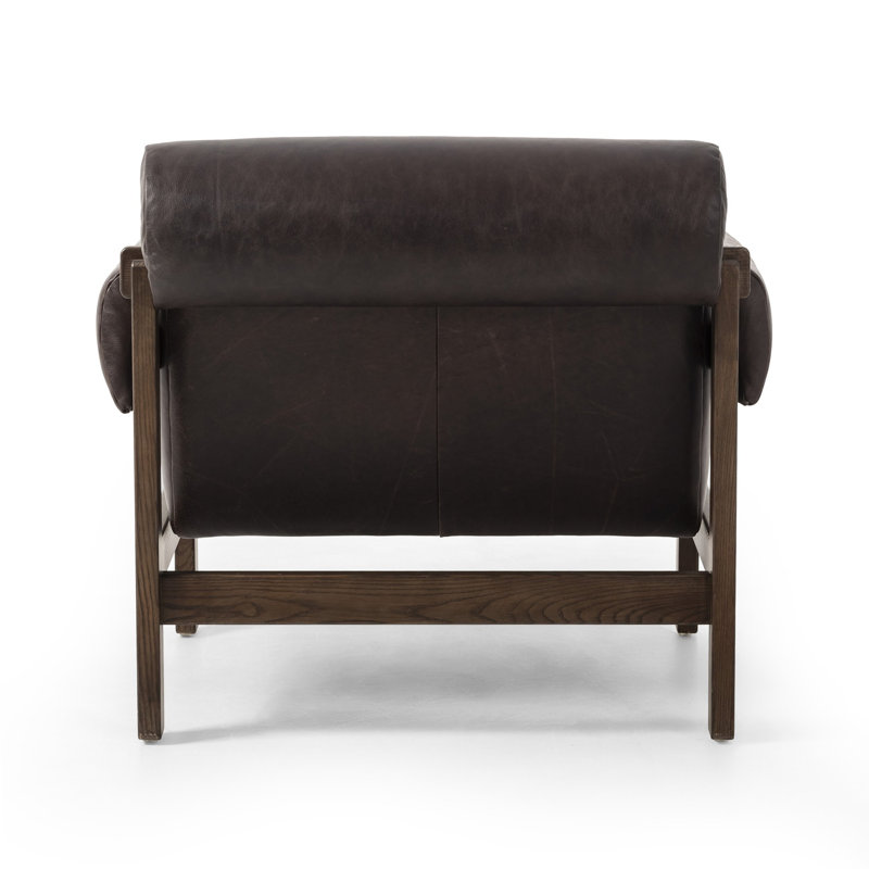 Cora Armchair, Conroe Cigar Genuine Leather