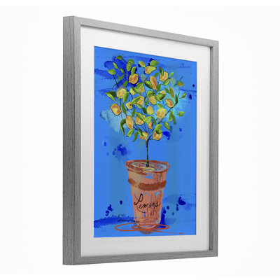 «Pots Lemons», impression encadrée sous verre, par Susan Lugar