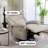 Ergonomic Faux Leather Leisure Single Recliner-1861105214