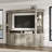 Vintage 4-Door Entertainment Center With Bookshelves For Tvs Up To 58"