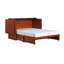 Grand lit escamotable en bois massif avec matelas Mccutchen-1786068353