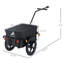 Remorque de cargaison de vélo Aosom avec boîte amovible et couvercle imperméable, remorque de chariot de vélo avec deux roues de 16 po