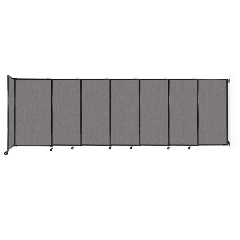 Cloison coulissante 5 pi, H 60 po x l 186 po x P 33 po, Ardoise