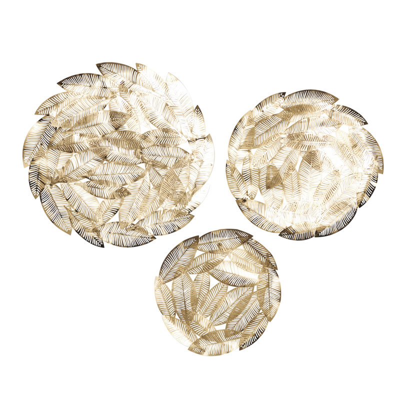 Glam Abstract Wall Decor on Metal
